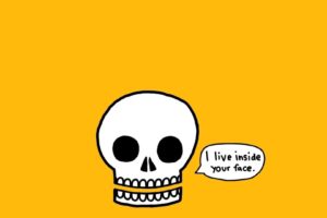 skulls, Minimalistic, Funny