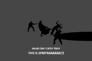 sparta, Ninjas, Cant, Catch, You, If