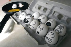 eggs, Funny, Terror, Faces, F, E, A