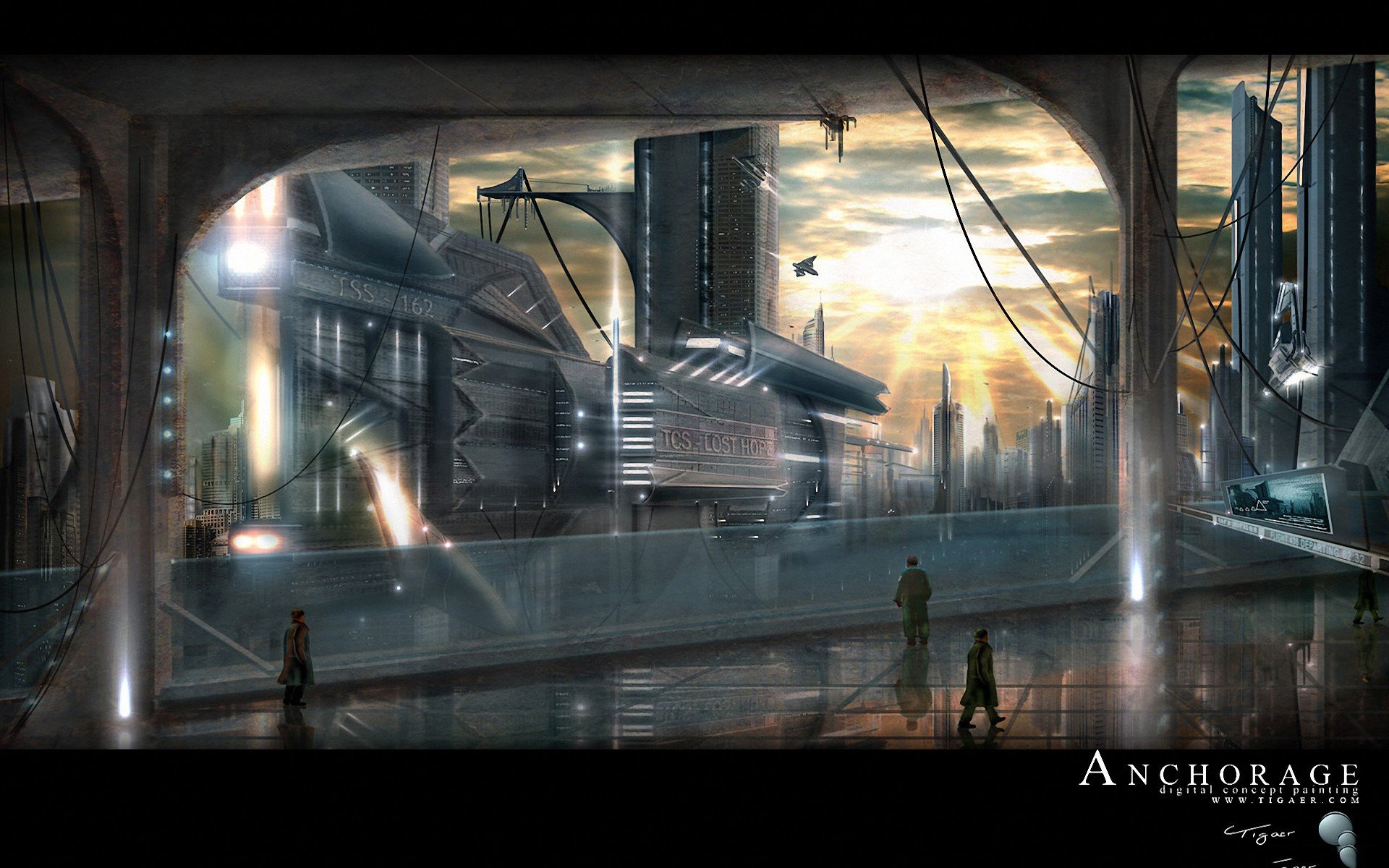 futuristic, Science, Fiction, Cities Wallpaper