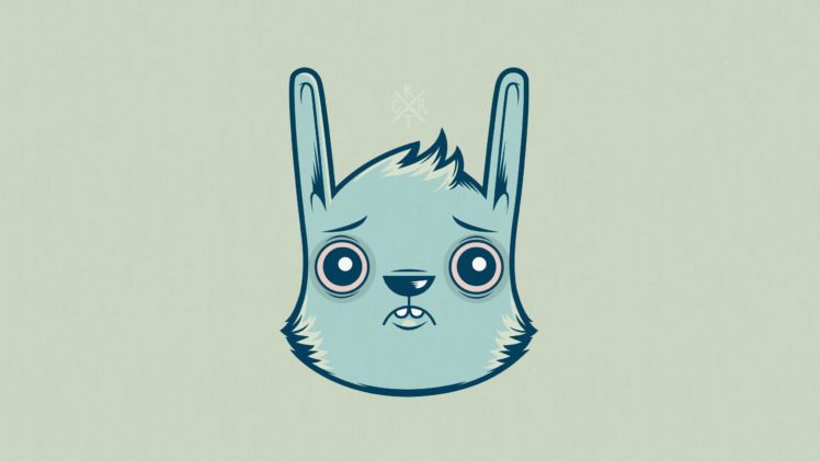bunnies, Blue HD Wallpaper Desktop Background