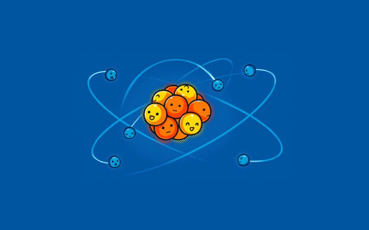 happy, Funny, Sad, Atom, Chemistry HD Wallpaper Desktop Background