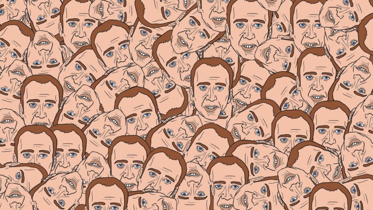 creepy, Wtf, Funny, Head, Disturbing, Nicolas, Cage HD Wallpaper Desktop Background