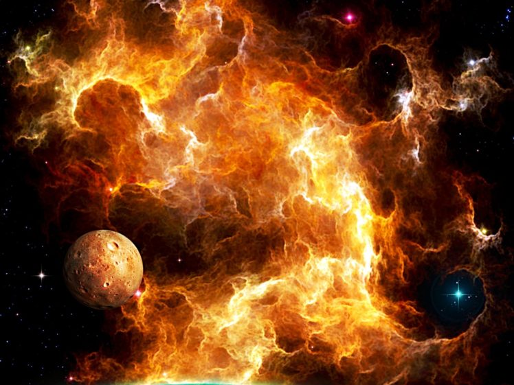 cg, Digital, Art, Sci fi, Space, Nebula, Planets, Stars, Color HD Wallpaper Desktop Background