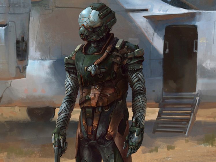 sci fi, Soldier, Warrior, Cyborg HD Wallpaper Desktop Background