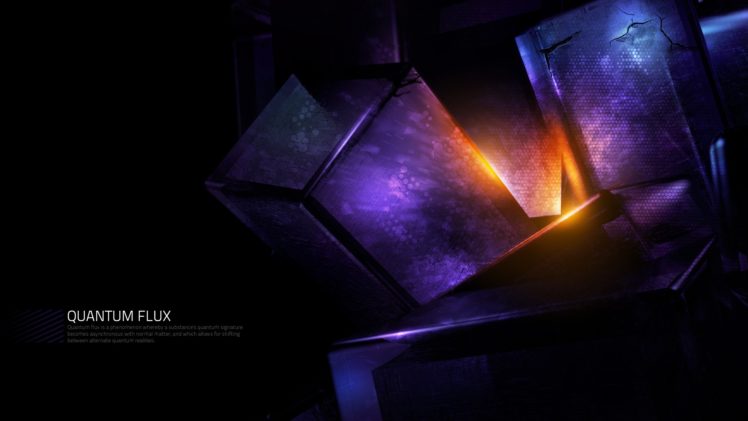 quantum, Flux, Purple, Black, Sci fi, Text HD Wallpaper Desktop Background