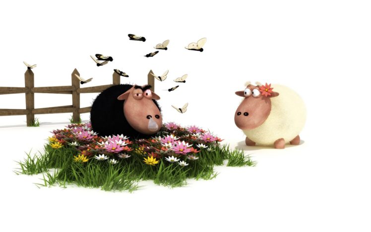 owdlarrd, Funny, Sheep, Cartoon, Sheep HD Wallpaper Desktop Background