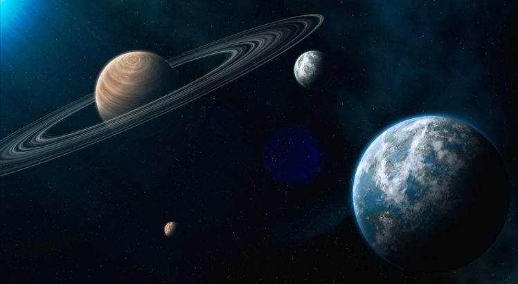 planet, Space, Earth, Moon, Sci fi, Stars HD Wallpaper Desktop Background