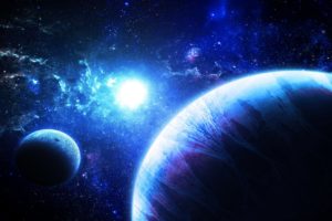 planet, Stars, Space, Sci fi
