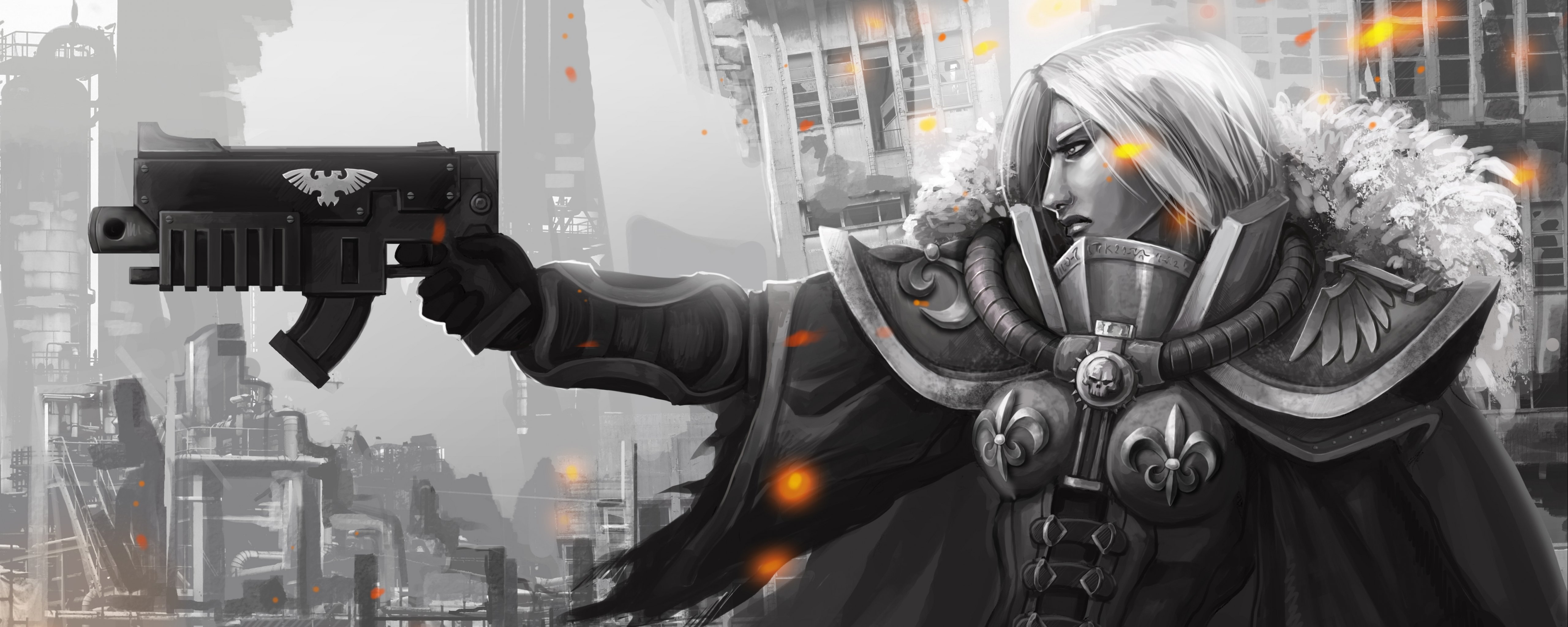 warhammer, Sci fi, Fighting, Shooter, Action, Futuristic, Warrior, 40k Wallpaper