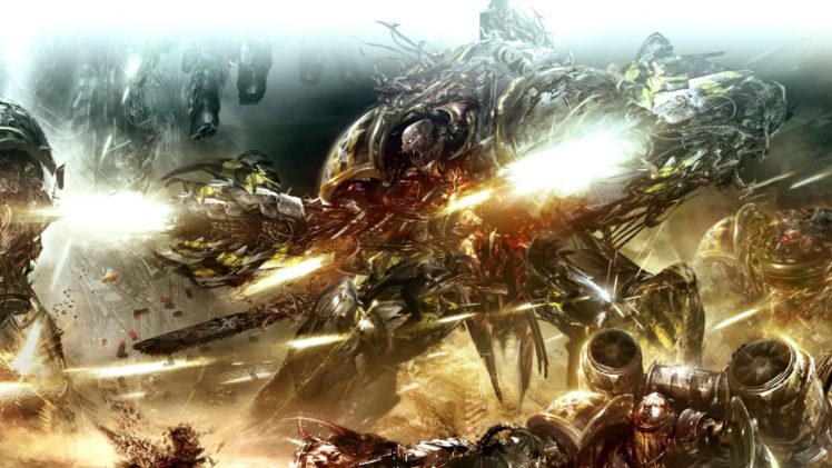 warhammer, Sci fi, Fighting, Shooter, Action, Futuristic, Warrior, 40k HD Wallpaper Desktop Background