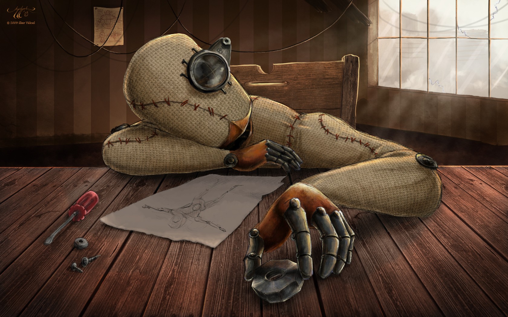 steampunk, Mechanical Wallpaper