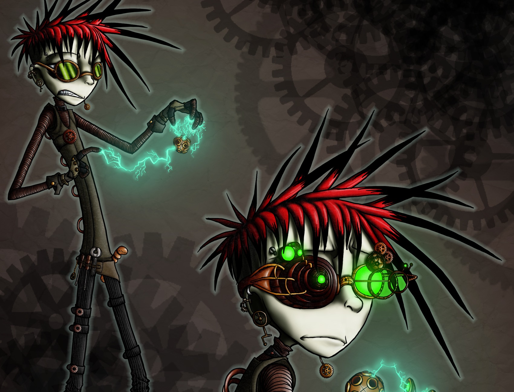 steampunk, Mechanical Wallpaper