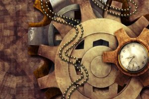 steampunk, Mechanical, Clock, Watch, Bokeh, Chain