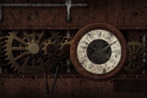 steampunk, Mechanical, Clock, Watch, Bokeh, Gears