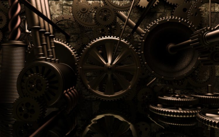 steampunk, Mechanical, Gears HD Wallpaper Desktop Background
