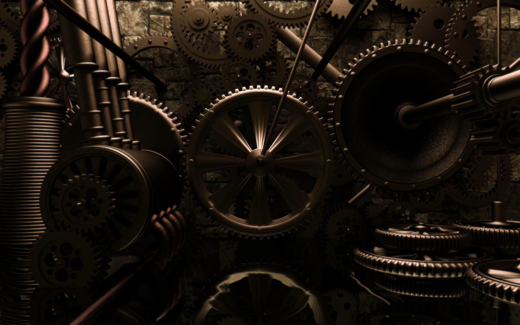 steampunk, Mechanical, Gears Wallpaper