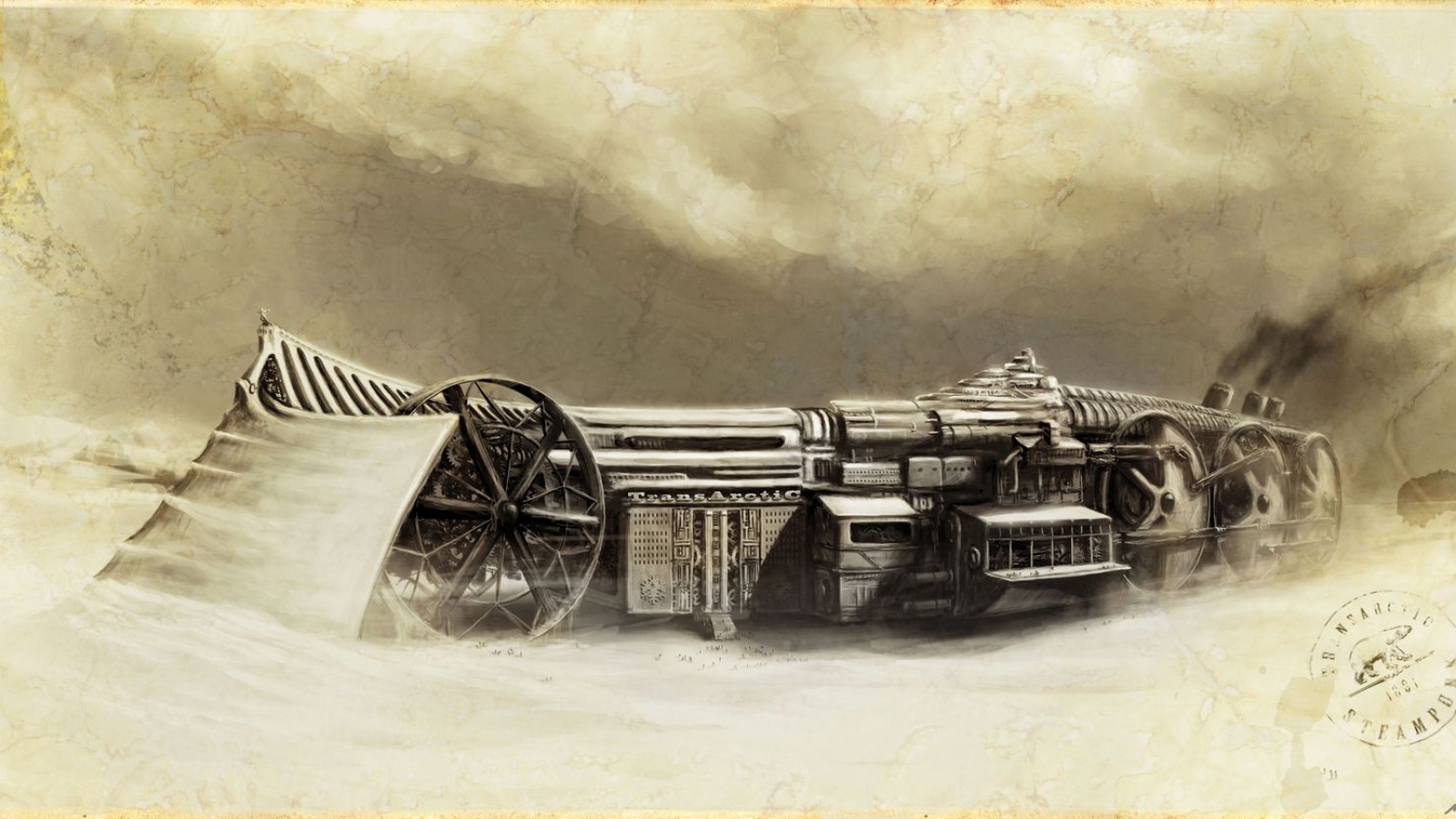 steampunk, Mechanical, Trains Wallpaper