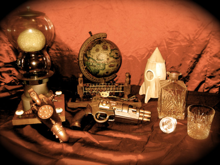 steampunk, Mechanical, Weapons, Guns HD Wallpaper Desktop Background