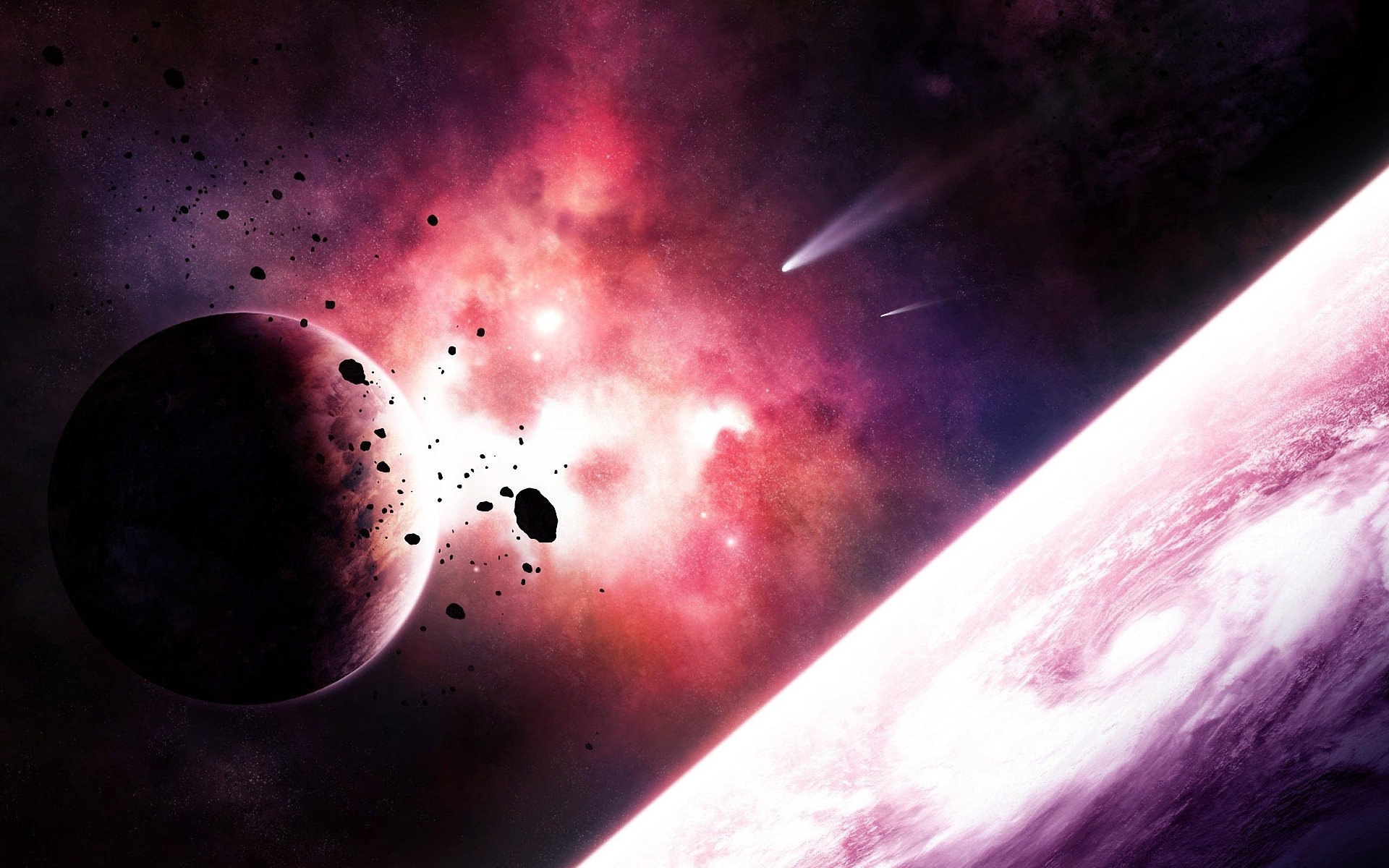 outer, Space, Planets, Asteroids Wallpaper