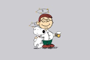 family, Guy, Peter, Griffin, Brian, Beer, Alcohol, Scooby, Charlie, Brown