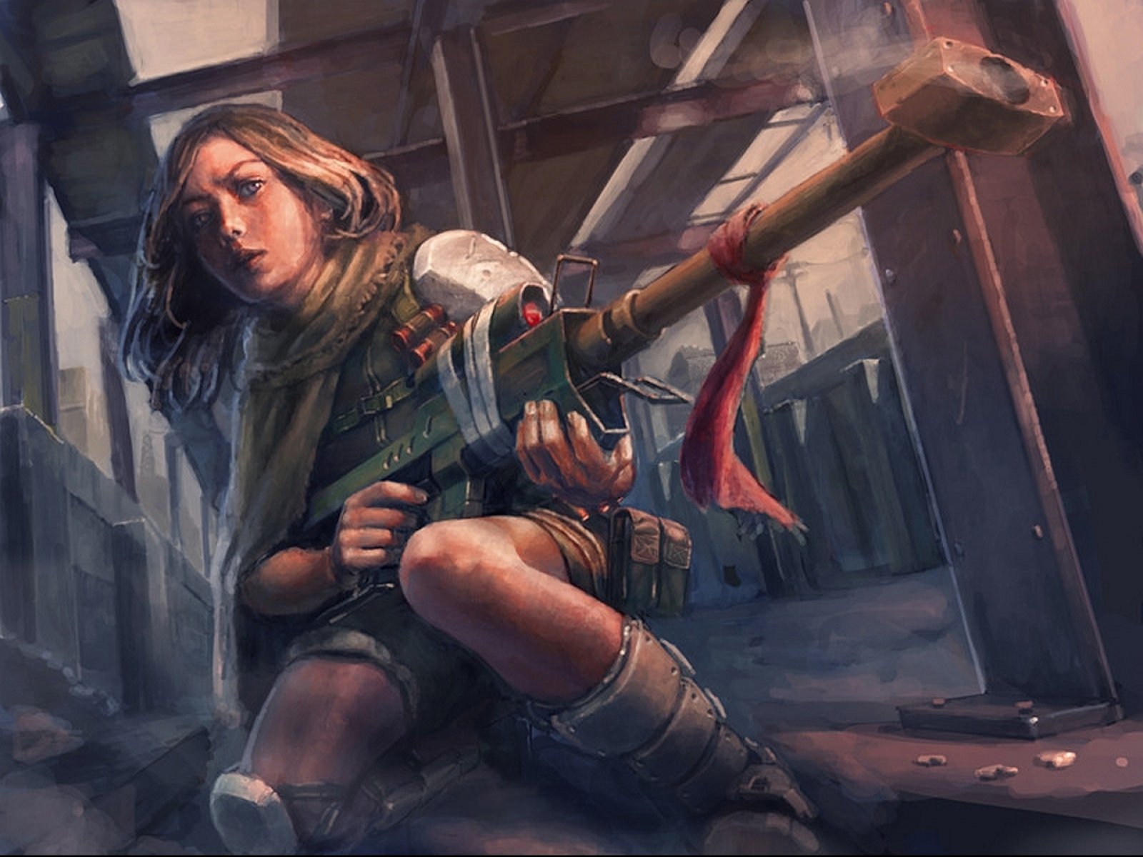 sci fi, Women, Warrior, Woman, Girl, Girls, Futuristic, Artwork Wallpaper