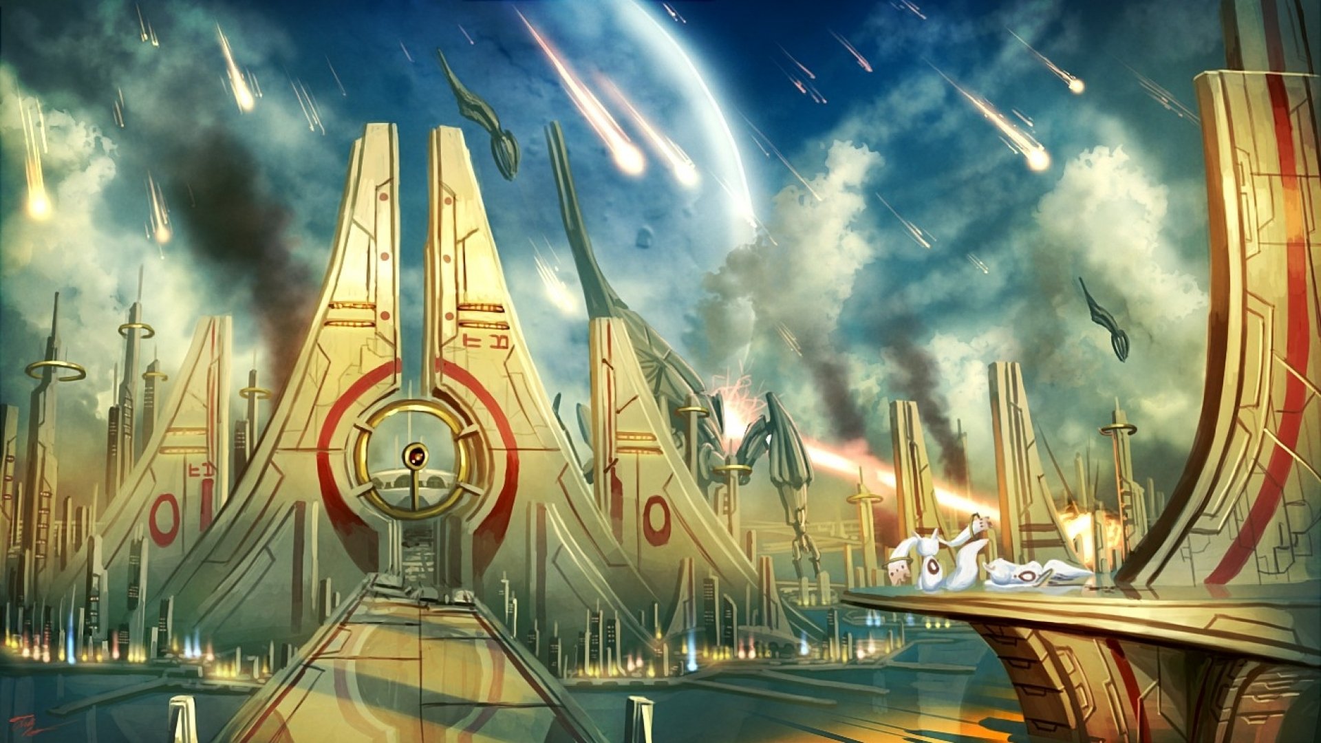 sci fi, City, Cities, Artwork, Art, Futuristic Wallpaper