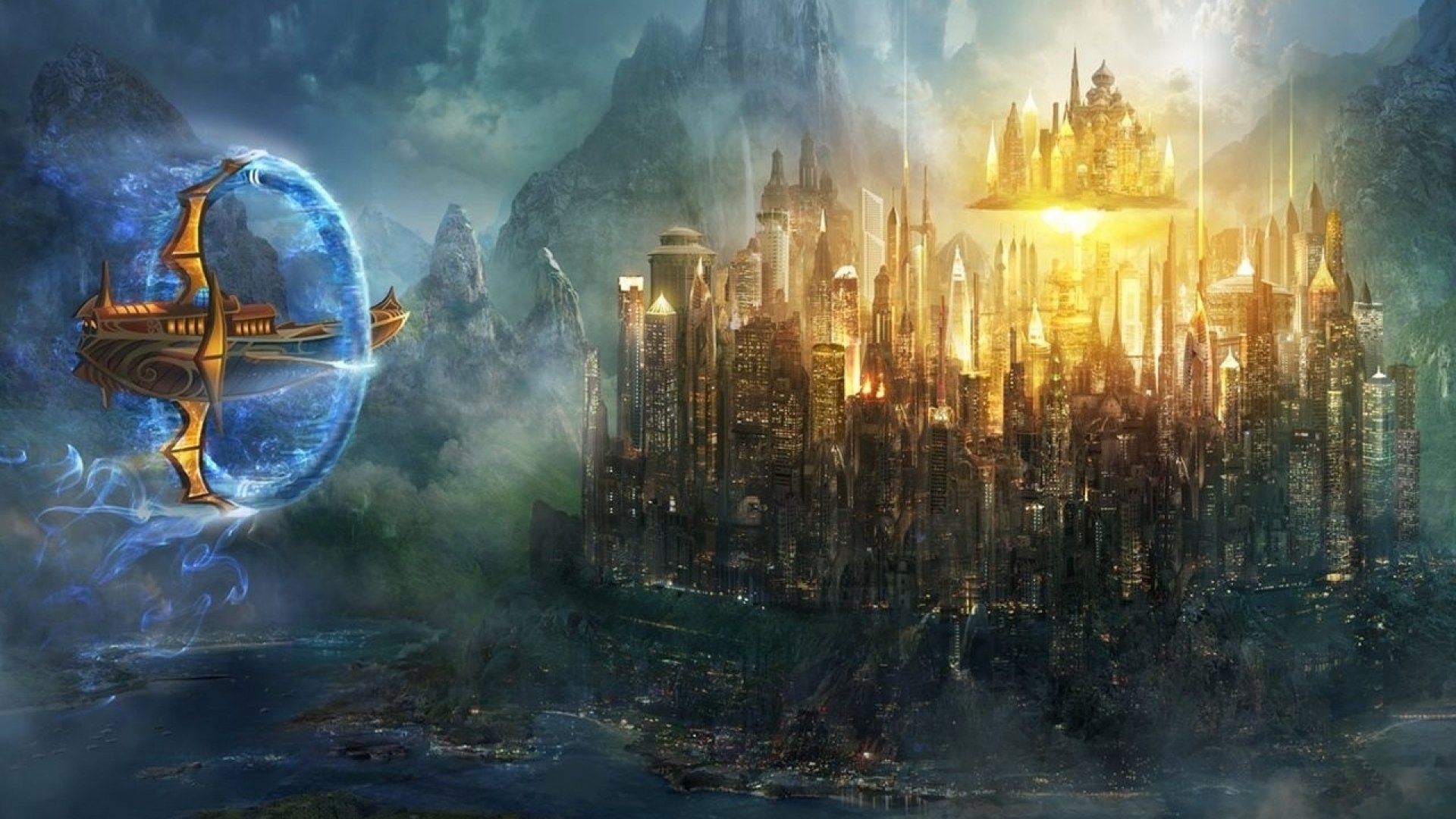 sci fi, Futuristic, City, Cities, Art, Artwork Wallpaper