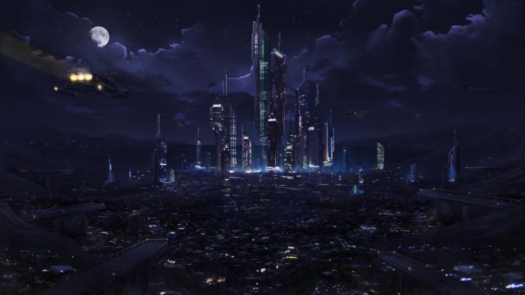 sci fi, Futuristic, City, Cities, Art, Artwork HD Wallpaper Desktop Background