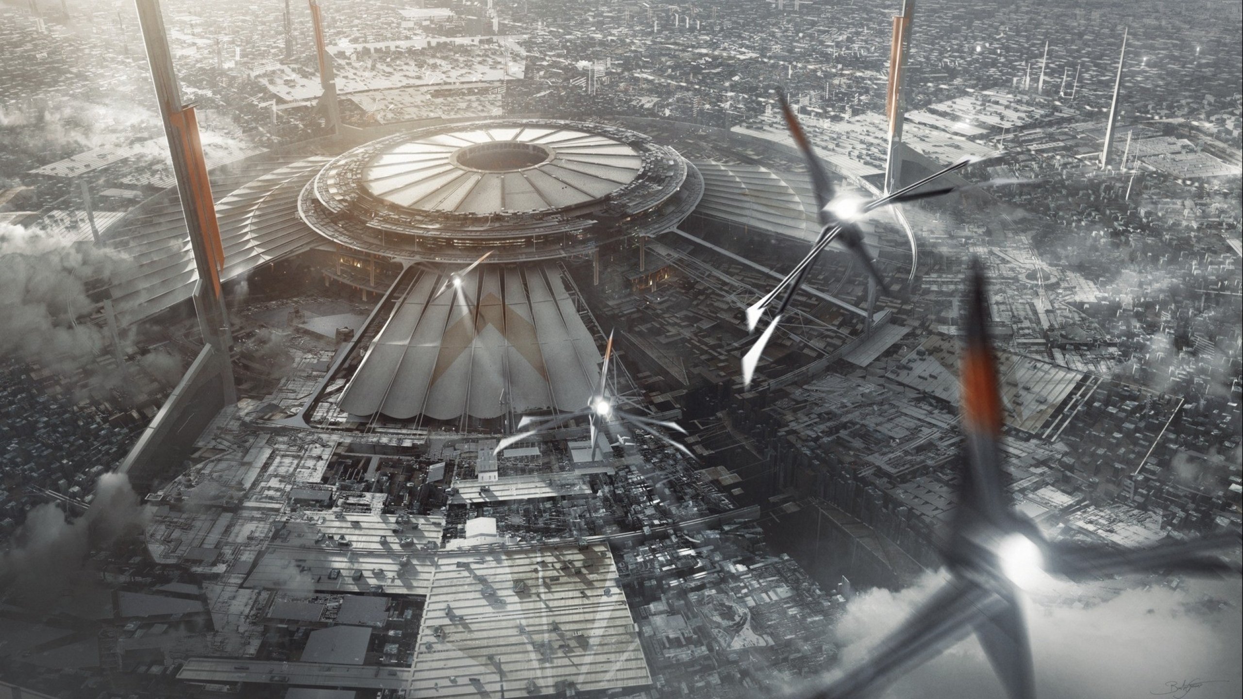 sci fi, Futuristic, City, Cities, Art, Artwork Wallpaper