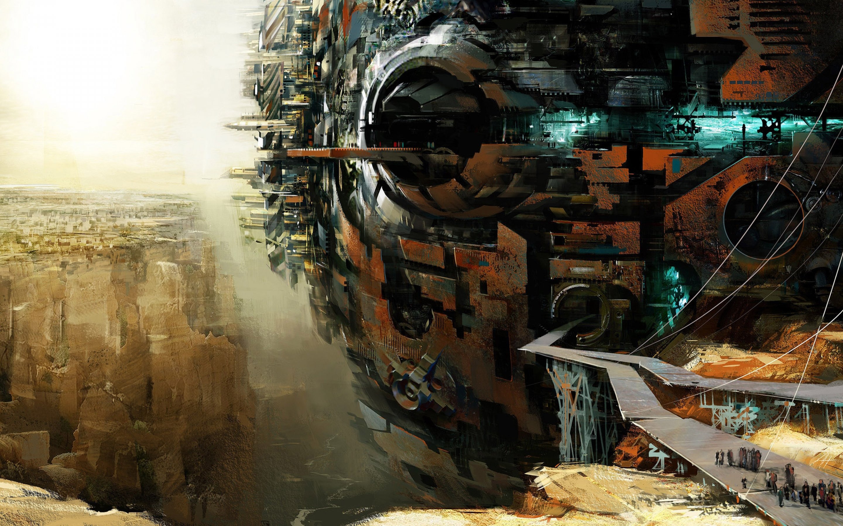 sci fi, Futuristic, City, Cities, Art, Artwork Wallpaper