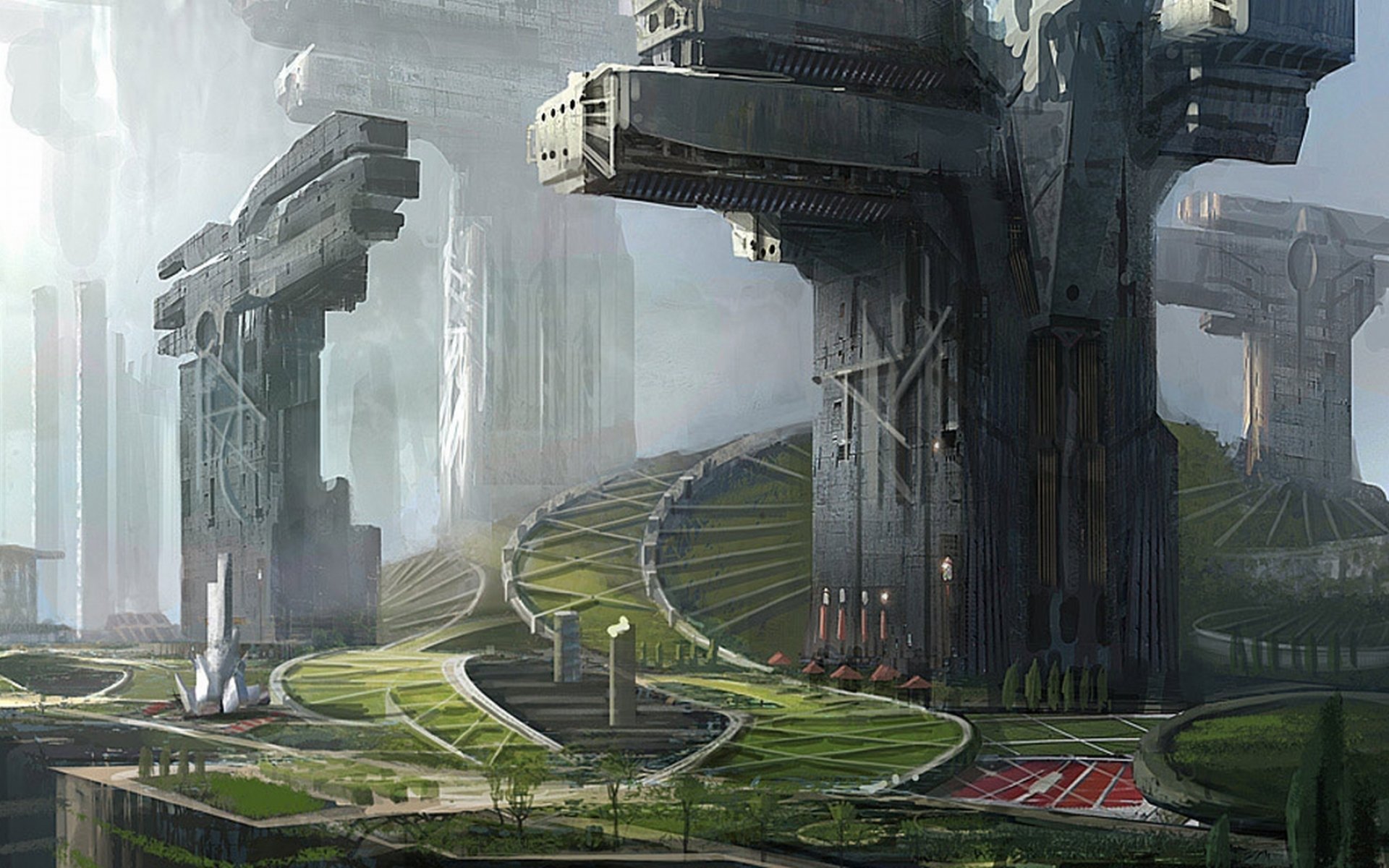 sci fi, Futuristic, City, Cities, Art, Artwork Wallpaper