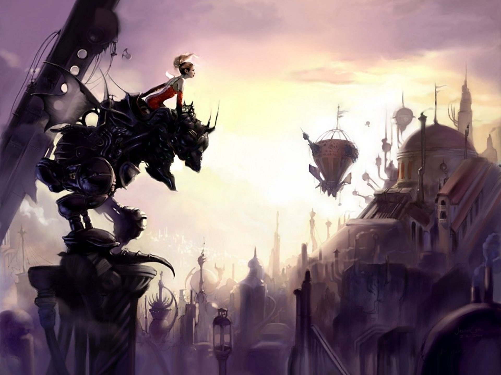 sci fi, Futuristic, City, Cities, Art, Artwork Wallpaper