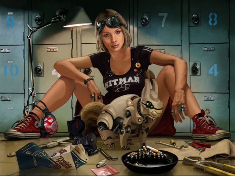 sci fi, Futuristic, Woman, Woman, Girl, Girls, Art, Artwork HD Wallpaper Desktop Background