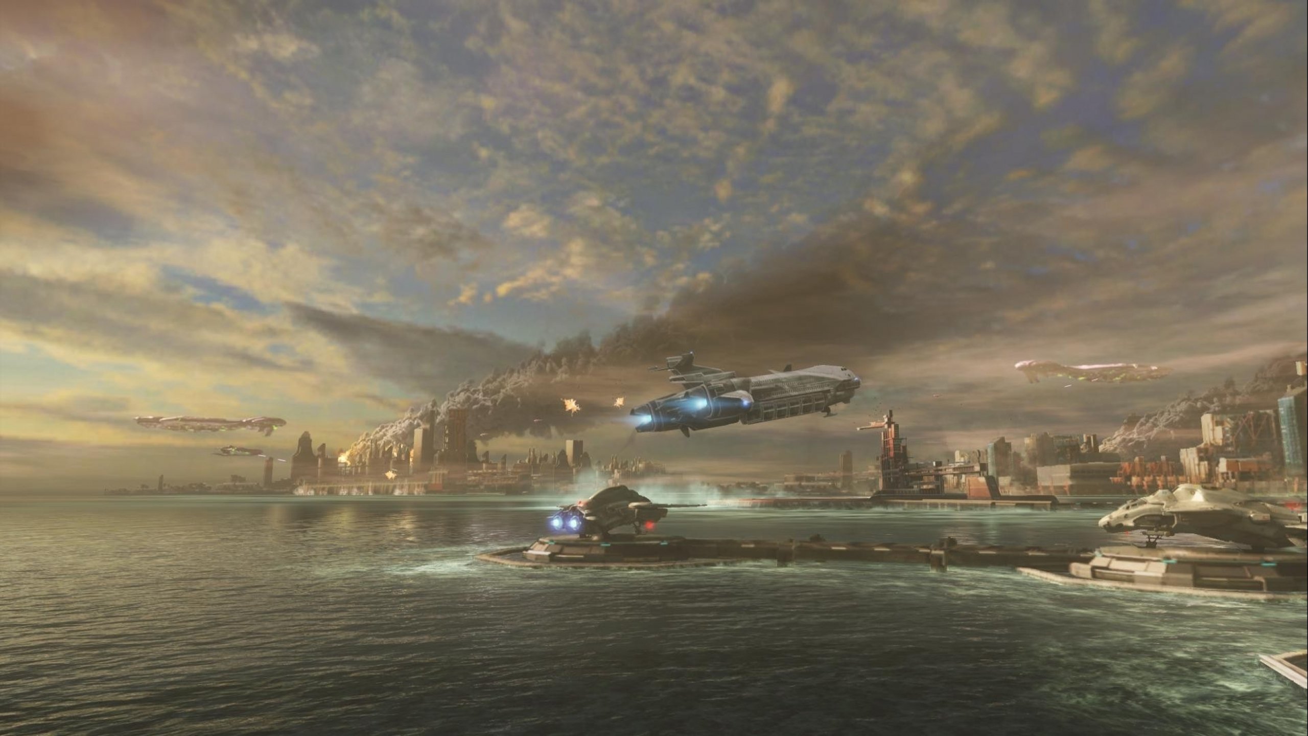 spaceship, Ship, Futuristic, Space, Art, Artwork Wallpaper