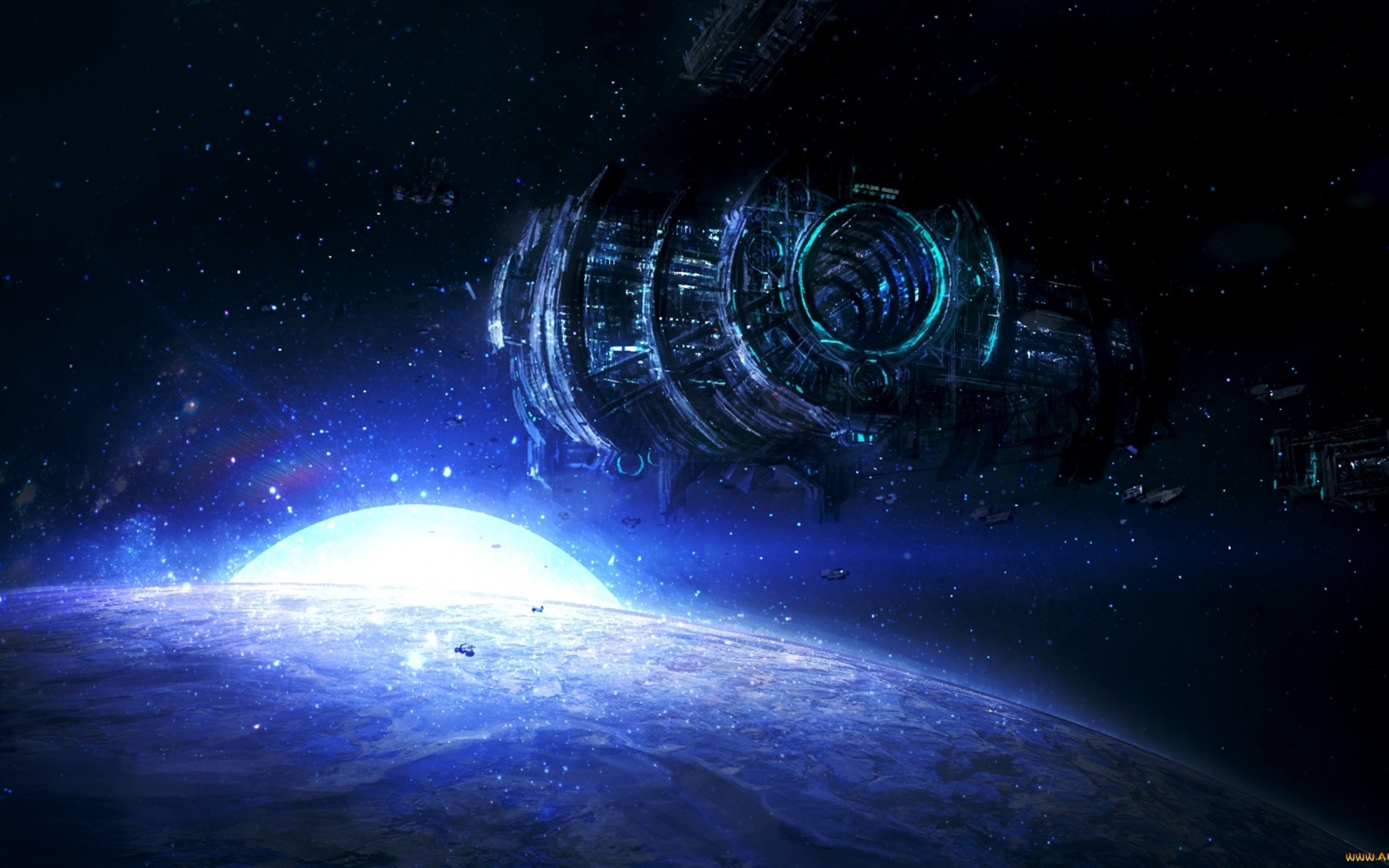 spaceship, Ship, Futuristic, Space, Art, Artwork Wallpaper