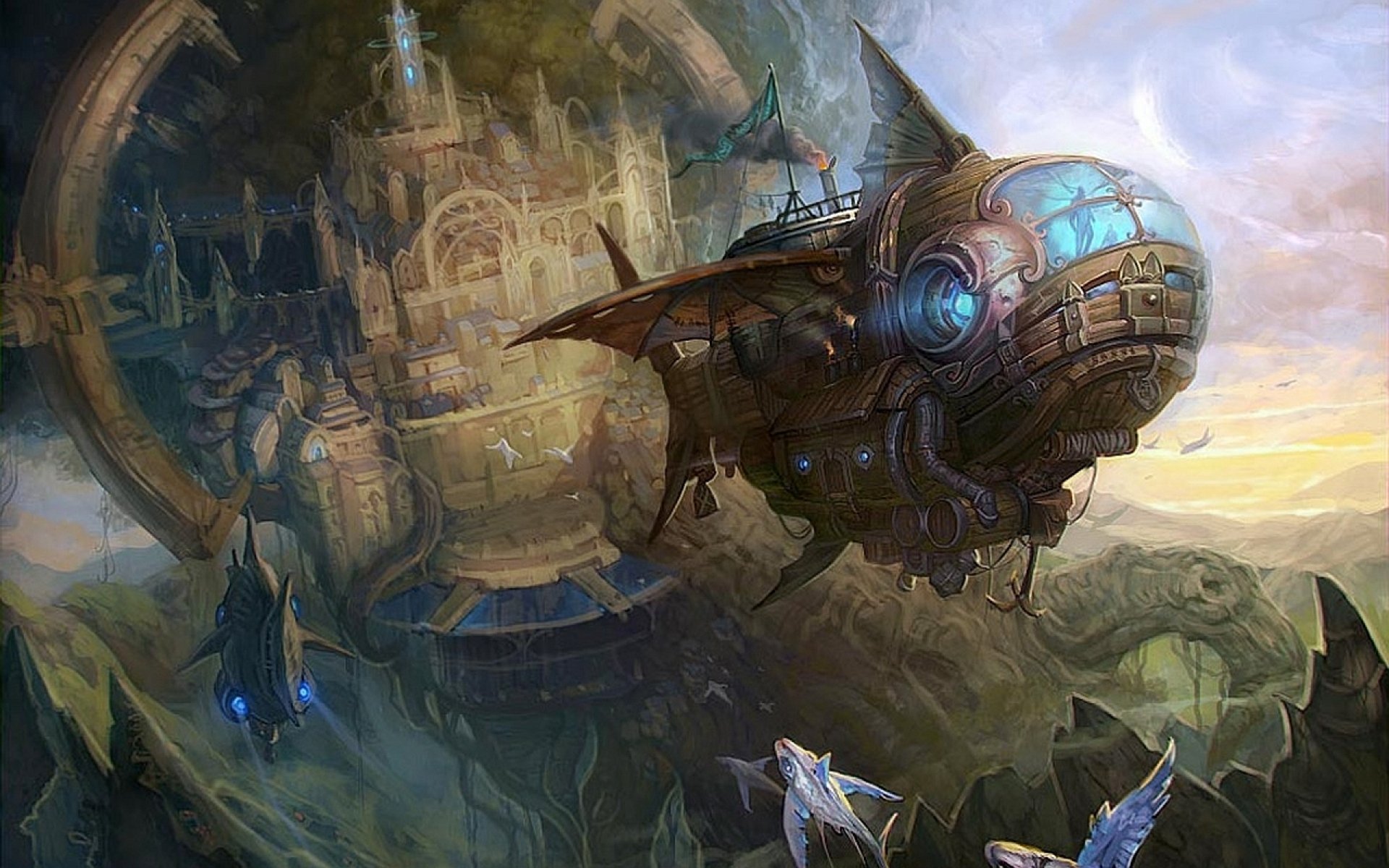 spaceship, Ship, Futuristic, Space, Art, Artwork Wallpaper