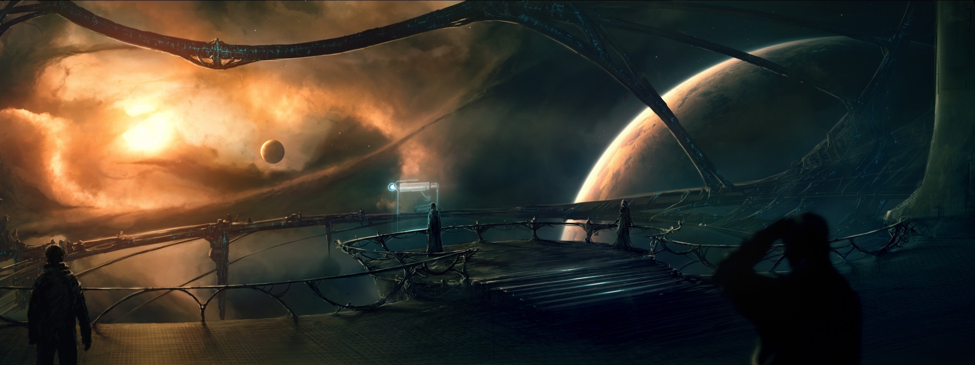 spaceship, Ship, Futuristic, Space, Art, Artwork Wallpaper