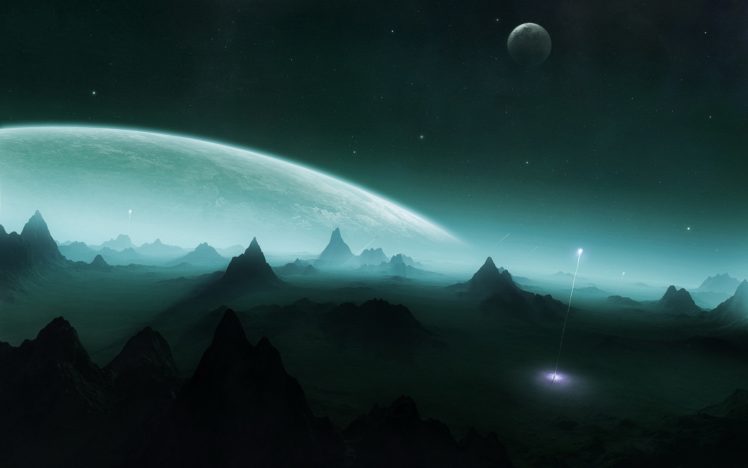 planetscape, Sci fi, Planet, Landscape, Space, Art, Artwork HD Wallpaper Desktop Background