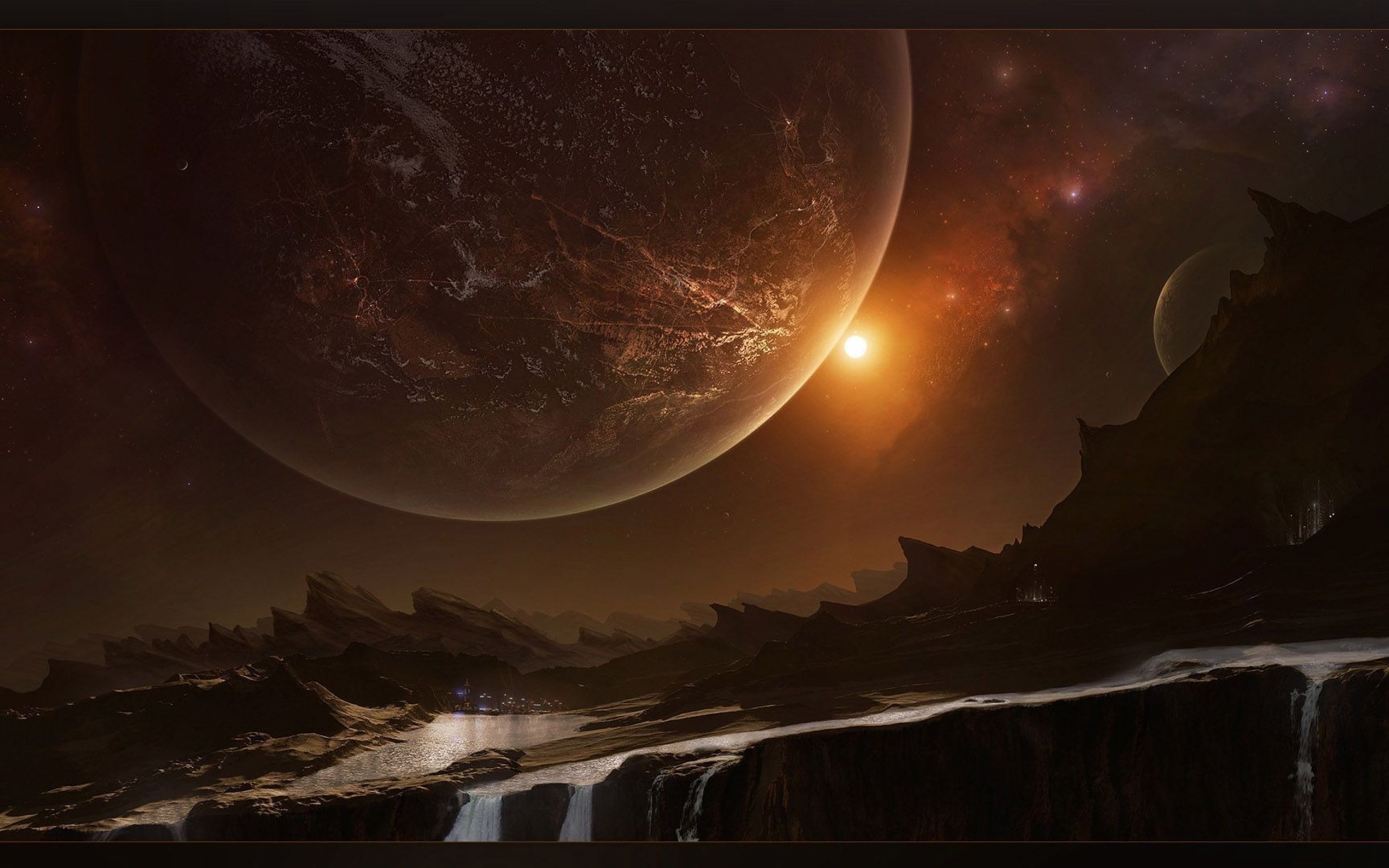 planetscape Sci fi Planet Landscape Space  Art 