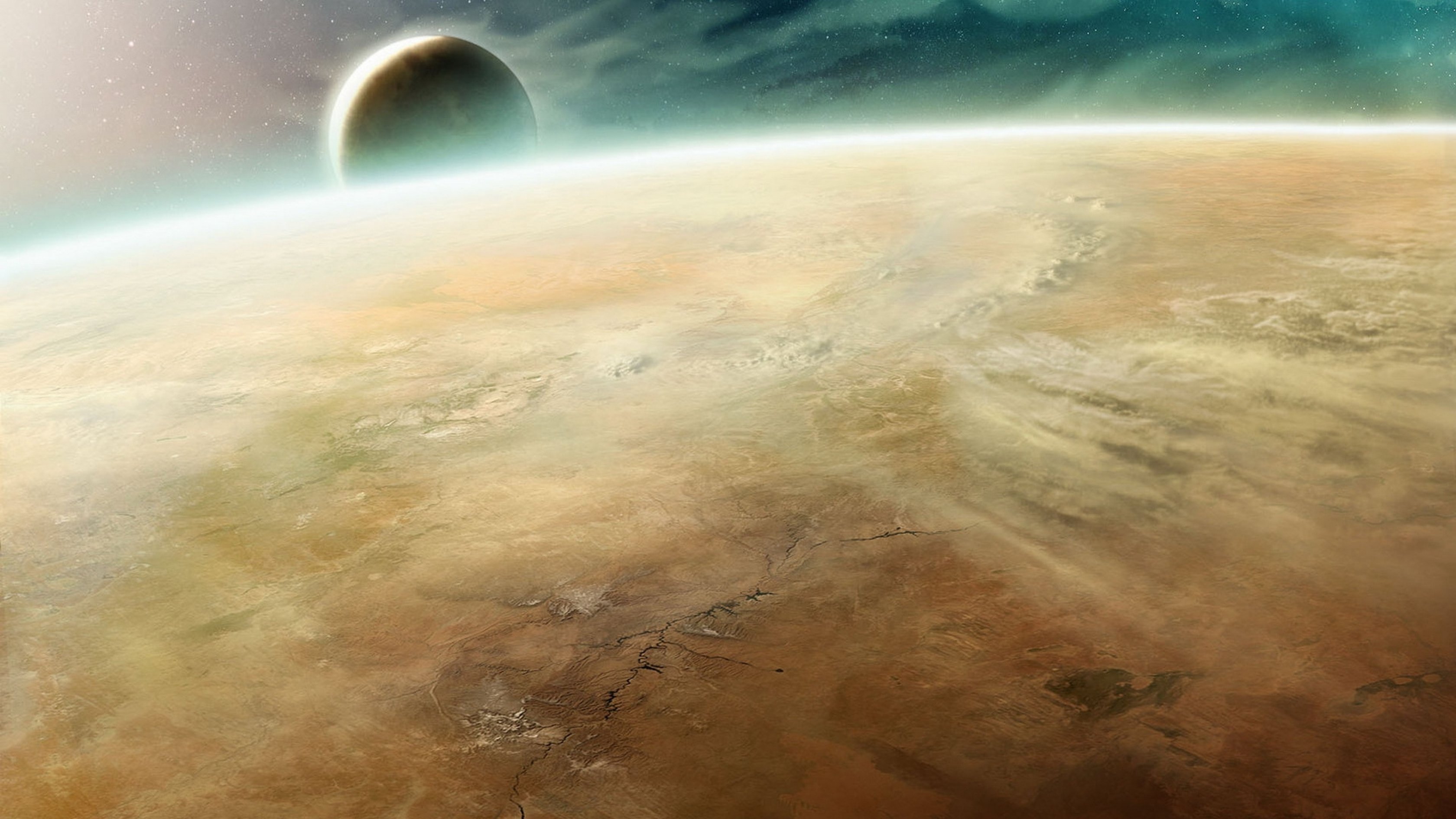 planetscape, Sci fi, Planet, Landscape, Space, Art, Artwork Wallpaper