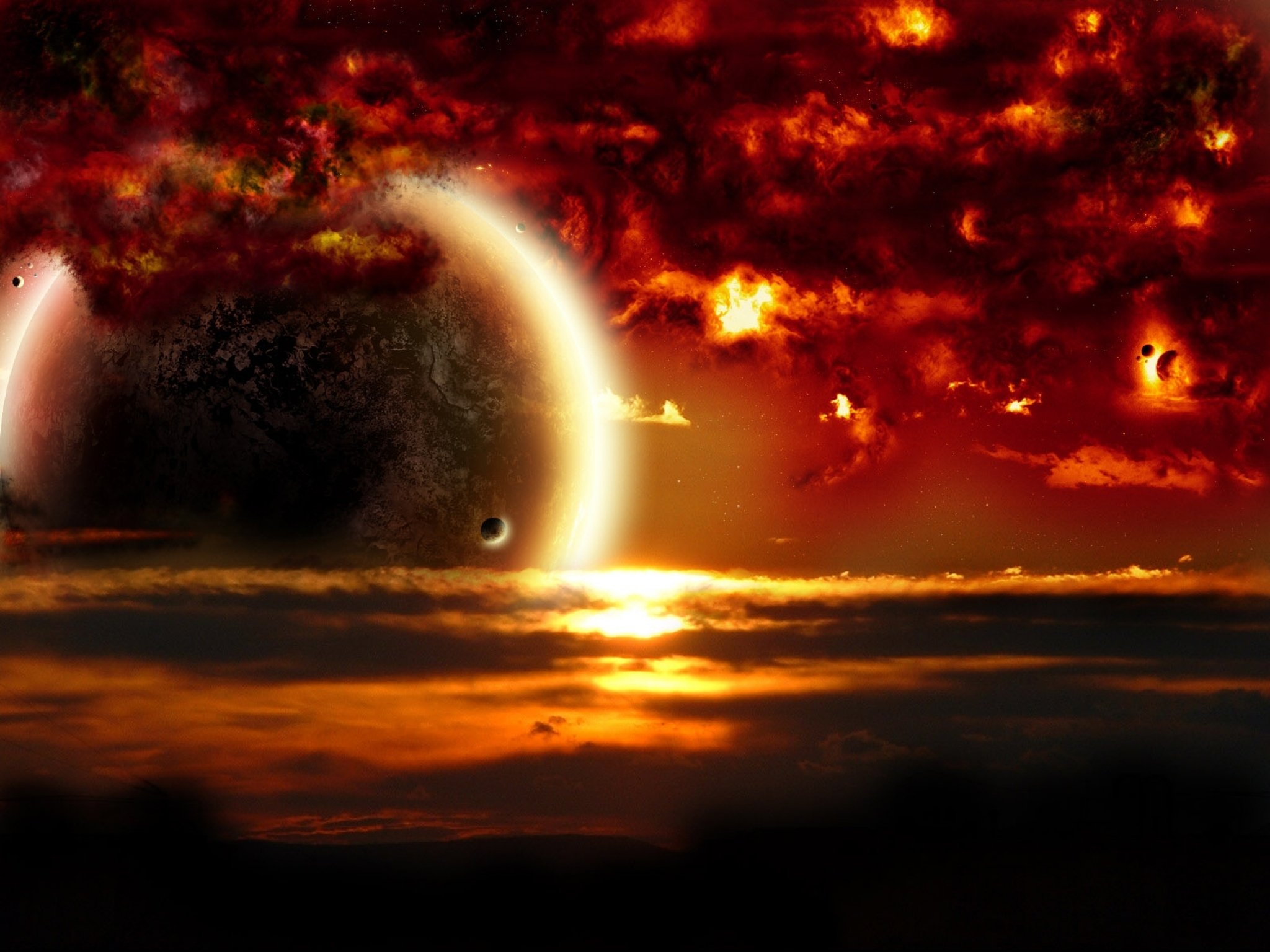 planetscape, Sci fi, Planet, Landscape, Space, Art, Artwork Wallpaper