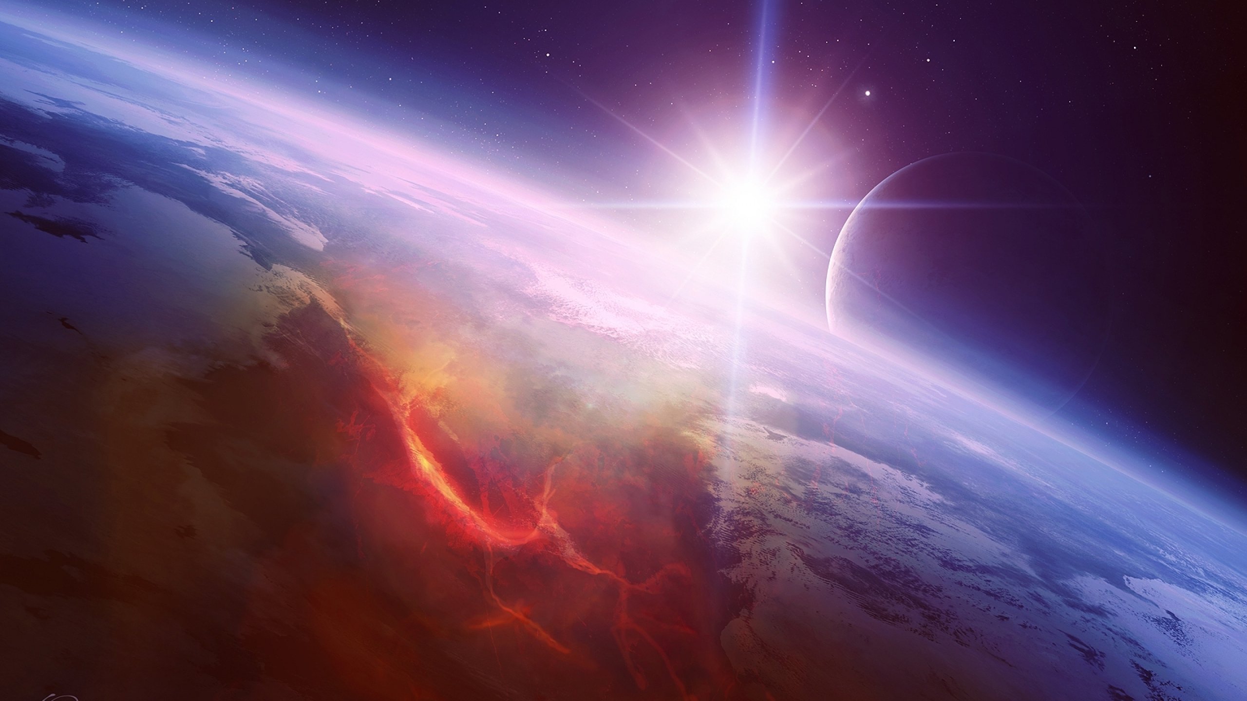 planetscape, Sci fi, Planet, Landscape, Space, Art, Artwork Wallpaper