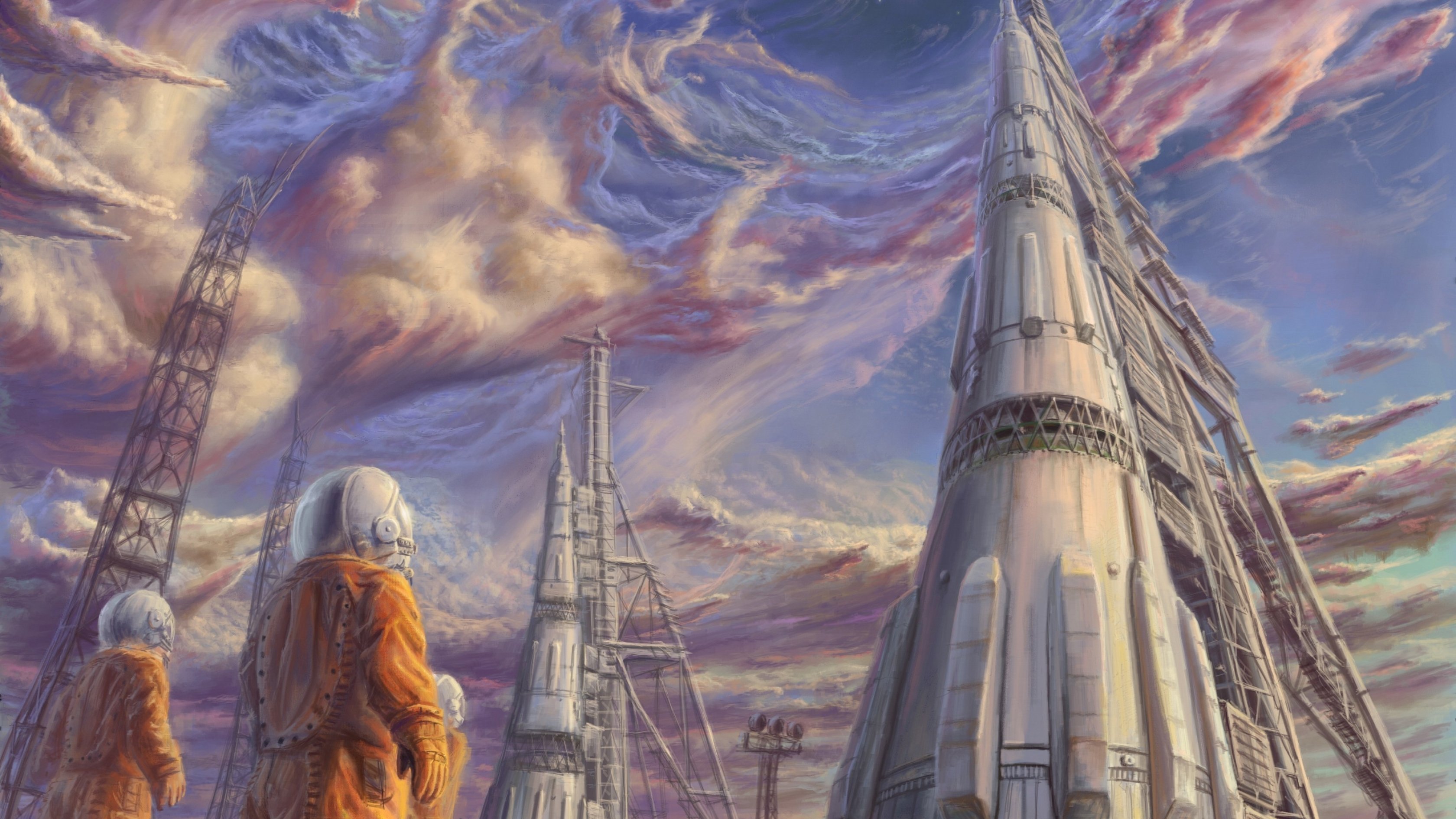 rocket, Space, Spacship, Sci fi Wallpaper