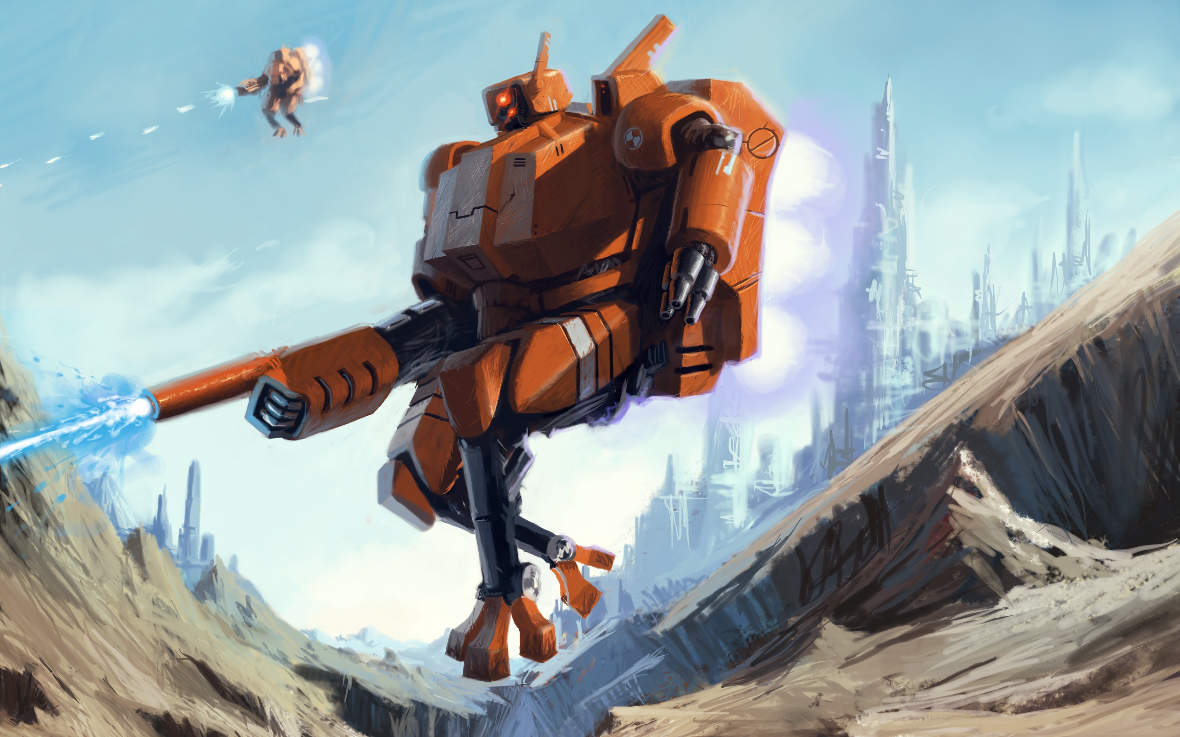 robot, Sci fi, Art, Artwork, Futuristic, Robots Wallpaper