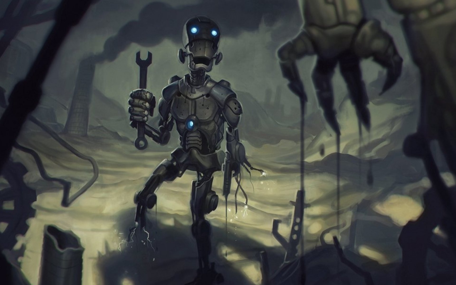 robot, Sci fi, Art, Artwork, Futuristic, Robots Wallpaper