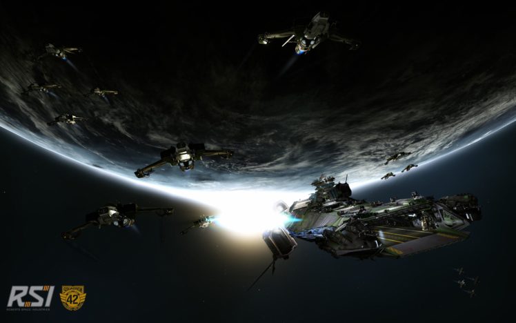 star, Citizen, Simulator, Sci fi, Spaceship, Space, Action, Fighting ...