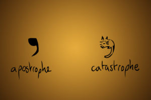 apostrophe, Catastrophe, Humor, Text, Cats