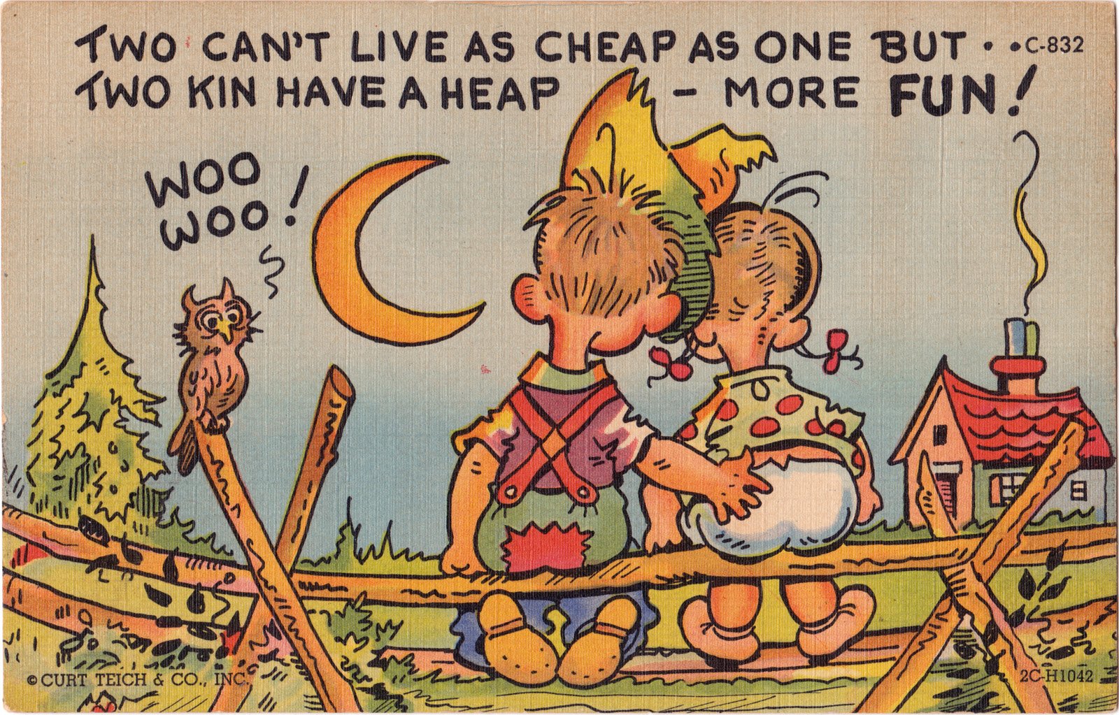 postcard, Paper, Poster, Advertising, Vintage, Retro, Antique, Comedy