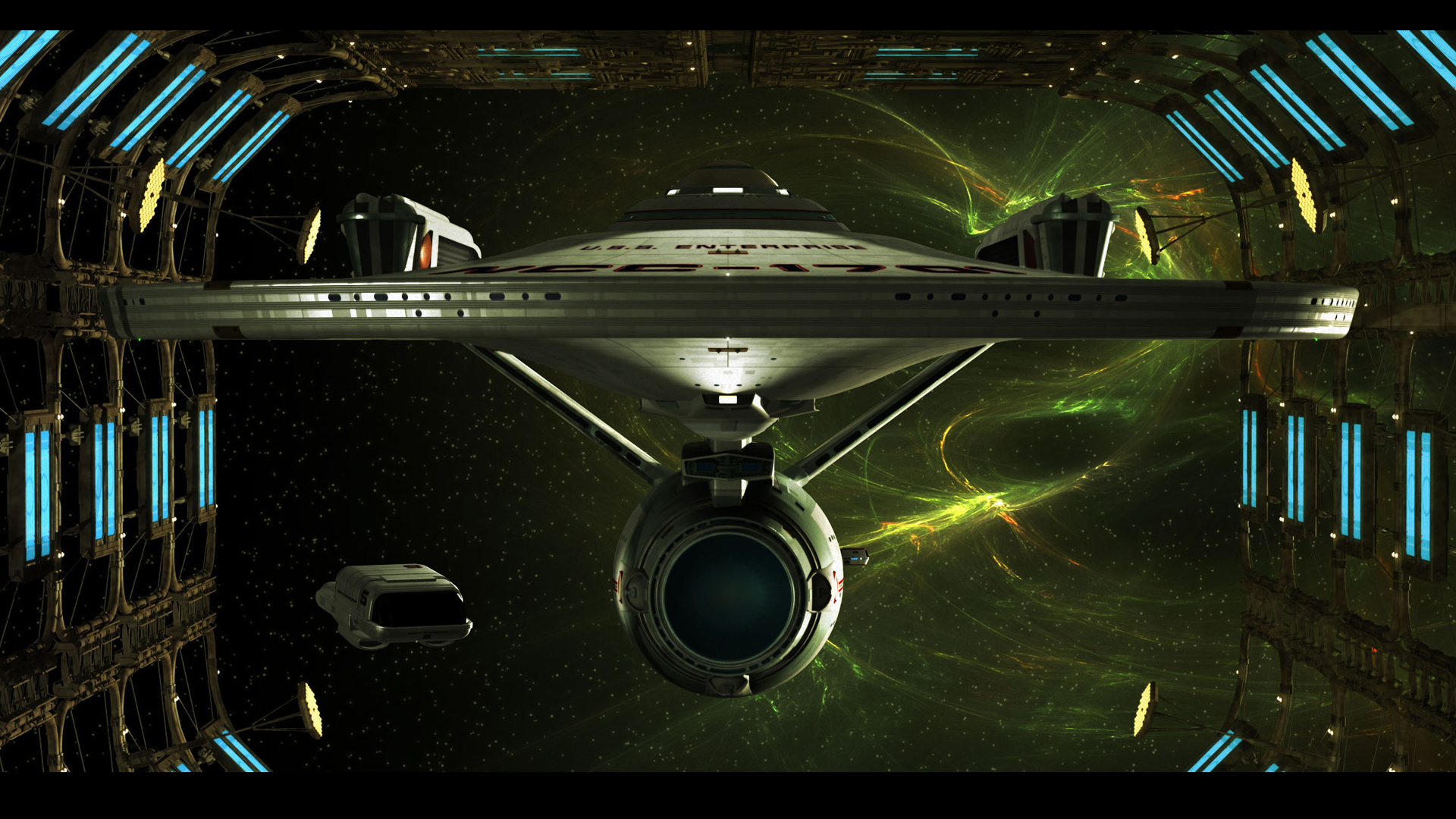 star, Trek, Starship, Enterprise, Spaceship, Space, Dock Wallpaper
